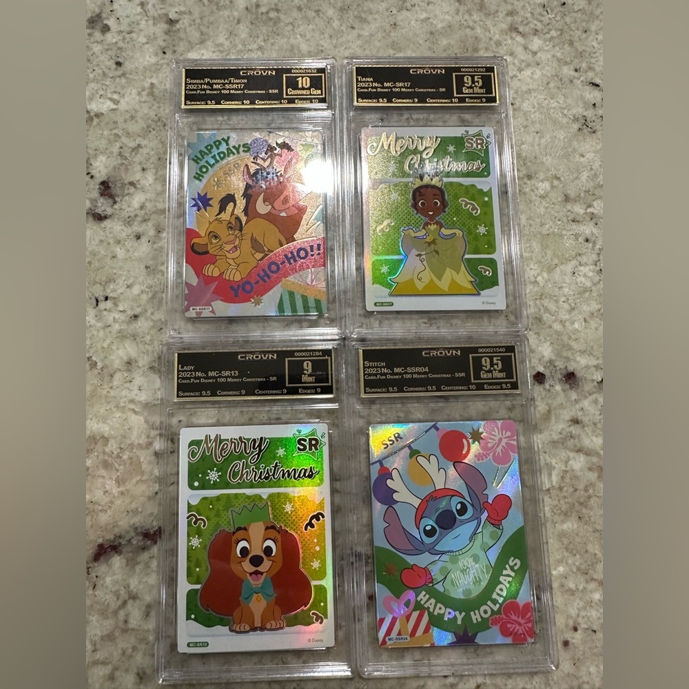 Disney Holiday Trading Cards Set